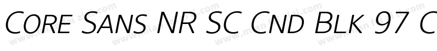 Core Sans NR SC Cnd Blk 97 Cond Bla字体转换